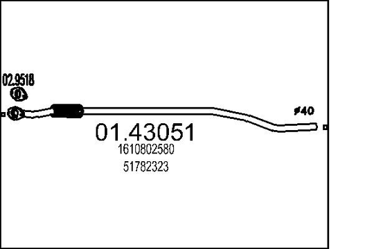 Pakoputki MTS 01.43051