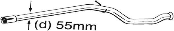 Korjausputki, katalysaattori BOSAL 889-535