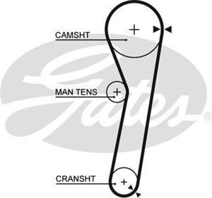 Hammashihna, daihatsu 1000 skåp, charade iii, charade iv, hijet buss, hijet flak/chassi, hijet skåp, 13514-87711, 13514-87783, 13568-877