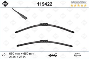 Pyyhkijänsulka, Edessä, audi q7, q7 van, 4L1955425B, 4L1955426A