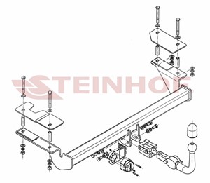 Vetokoukku, irrotettava, opel astra h, astra h gtc