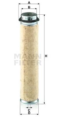 Toisioilmasuodatin MANN-FILTER CF 600