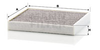 Raitisilmasuodatin MANN-FILTER CUK 2143