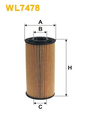 Öljynsuodatin WIX FILTERS WL7478