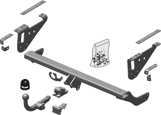 Vetokoukku BRINK 478700 Jaguar XF '08-15