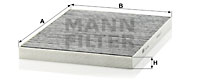 Raitisilmasuodatin MANN-FILTER CUK 3142