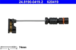 Kulumisenilmaisin, jarrupala, Etuakseli, mercedes-benz, 210 540 01 17, 210 540 11 17, A 210 540 01 17, A 210 540 11 17