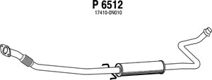 Pakoputki, Keskellä, toyota yaris, (17410-0N010), (17410-21341)