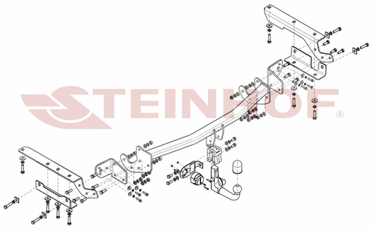 Vetokoukku STEINHOF STT-196 Toyota RAV 4 '16-