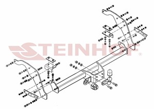 Vetokoukku, vakio, ford ranger, mazda bt-50 pick-up ii