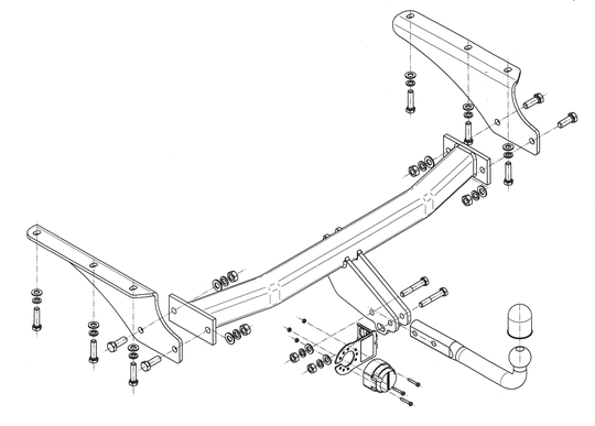 Vetokoukku STEINHOF STJ-061 Jeep Cherokee '01-08