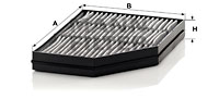 Raitisilmasuodatin MANN-FILTER CUK 32 001