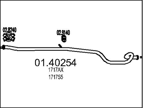 Pakoputki MTS 01.40254