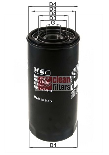 Öljynsuodatin CLEAN FILTERS DF 887