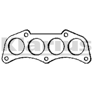 Tiiviste, pakoputki, toyota celica coupé, corolla, corolla compact, corolla kombi, corolla liftback, 17173 22010, 171730D0, 171730D010,