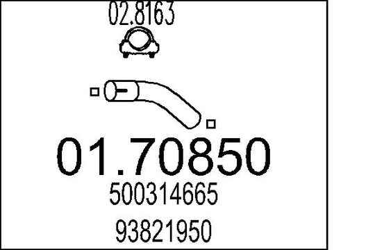 Pakoputki MTS 01.70850
