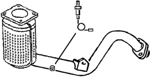Katalysaattori, Edessä, citroën c4 i, c4 coupé, peugeot 307, 307 break, 307 cc, 307 sw, vw lt 28-35 skåp i, 1731EK, 1731HR, 1731P8, 1731