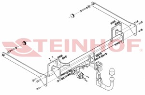 Vetokoukku, irrotettava, audi a8 d4