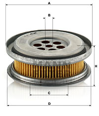 Hydrauliikkasuodatin, ohjaus MANN-FILTER H 85