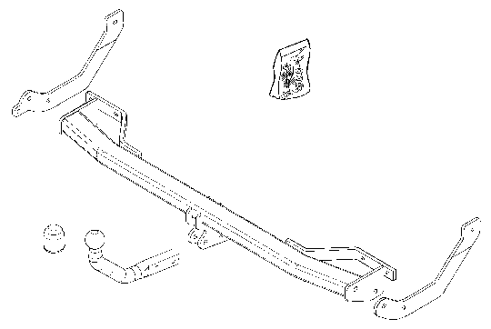 Vetokoukku BRINK 360900 Peugeot 307 SW, Break '02-09
