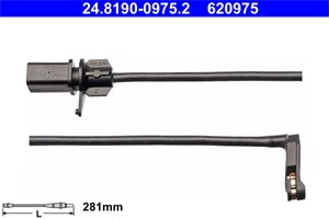 Kulumisenilmaisin, jarrupala, Etuakseli, Etuakseli, vasen, audi, 8W0 615 121 H