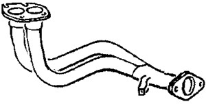 Pakoputki, Edessä, opel astra f, astra f cabriolet, astra f halvkombi, astra f kombi, 858015, 858030