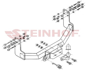 Vetokoukku, vakio, mercedes-benz sprinter 2-t buss [b901, b902], sprinter 3-t buss [b903], sprinter 4-t buss [b904], vw lt 28-35 buss ii