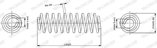 Jousi (auton jousitus), Taka-akseli, audi a4 b6, a4 b6 avant, 8E0 511 115 CP, 8E0511115CP