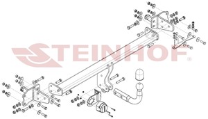 Vetokoukku, vakio, mercedes-benz c-klass [w205], c-klass cabriolet [a205], c-klass coupé [c205], c-klass t-model [s205]