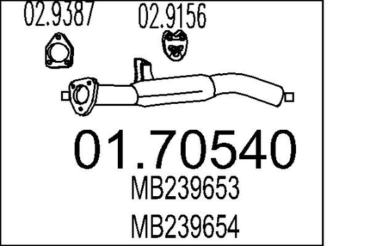Pakoputki MTS 01.70540