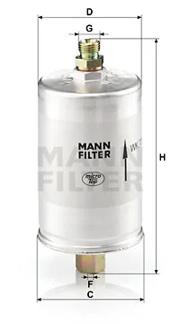 Polttoainesuodatin MANN-FILTER WK 726