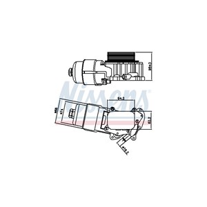 Öljynjäähdytin, moottoriöljy, citroën,ford,mazda,peugeot,suzuki,toyota,volvo, 1103 N9, 1653073J01, 1703252, 30711523, 31259229, 31321630