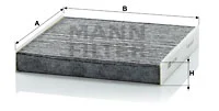Raitisilmasuodatin MANN-FILTER CUK 2245