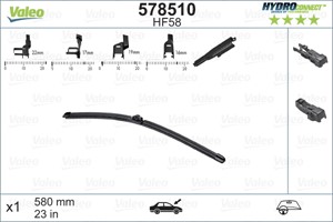 Pyyhkijänsulka, Etu, vasen, Etu, oikea, alfa romeo,alpina,bmw,cadillac,jaguar,mercedes-benz,nissan,opel,porsche,renault,smart, 50516542