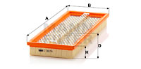 Ilmansuodatin MANN-FILTER C 3874