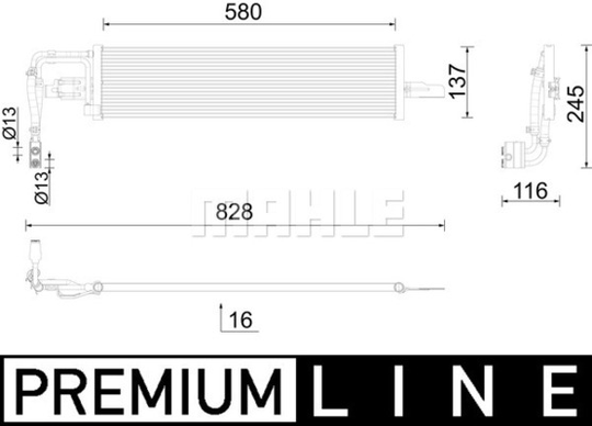 Öljynjäähdytin, autom. vaihteisto MAHLE ORIGINAL CLC 290 000P
