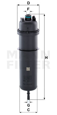 Polttoainesuodatin MANN-FILTER WK 5017