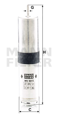 Polttoainesuodatin MANN-FILTER WK 5015 z