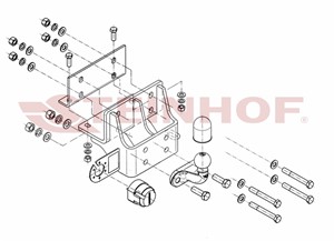 Vetokoukku, vakio, toyota hilux pick-up vii