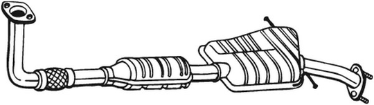 Katalysaattori, Edessä, hyundai santa fé i, santa fé skåp/suv i, 2861026401