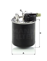 Polttoainesuodatin MANN-FILTER WK 820/14