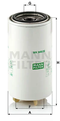 Polttoainesuodatin MANN-FILTER WK 940/36 x