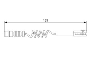 Kulumisenilmaisin, jarrupala, Etuakseli, Taka-akseli, mercedes-benz,vw, 2D0 919 351 A, 901 540 02 17, A 901 540 02 17