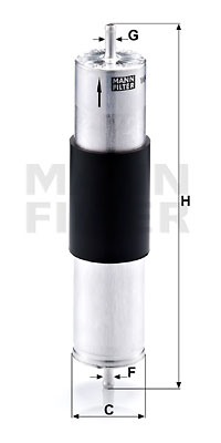 Polttoainesuodatin MANN-FILTER WK 521/3