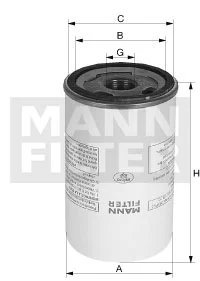 Suodatin, paineilma MANN-FILTER LB 11 102/21