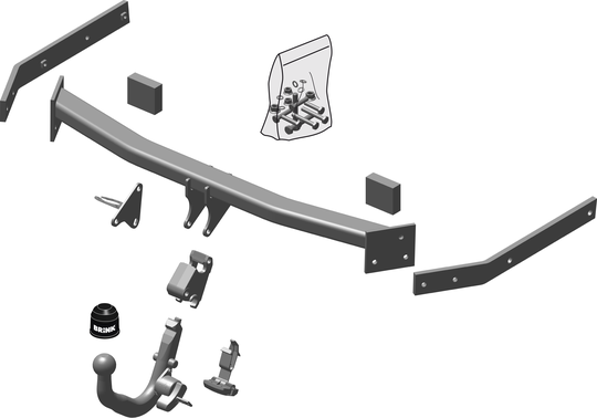 Vetokoukku BRINK 527200 VW Jetta '05-10, Golf V Variant '07-09, Golf VI Variant '09-13