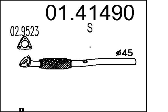 Pakoputki MTS 01.41490