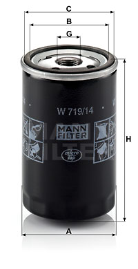 Öljynsuodatin MANN-FILTER W 719/14