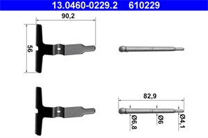Tarvikesarja, jarrupala, Taka-akseli, mercedes-benz, 000 420 15 82, 000 421 65 91, 001 991 43 60, A 000 420 15 82, A 000 421 65 91, A 00