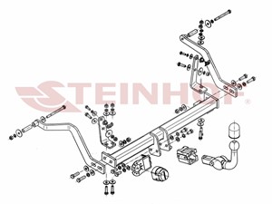 Vetokoukku, irrotettava, renault megane scenic